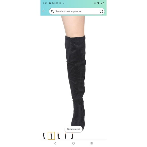 Nature Breeze Women's Linden-01 Over The Knee Mid High Block Heel Boots SIZE8.5 - Picture 2 of 6